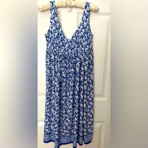 LONDON TIMES- Women’s Dress /Size 8 / Color White & Blue